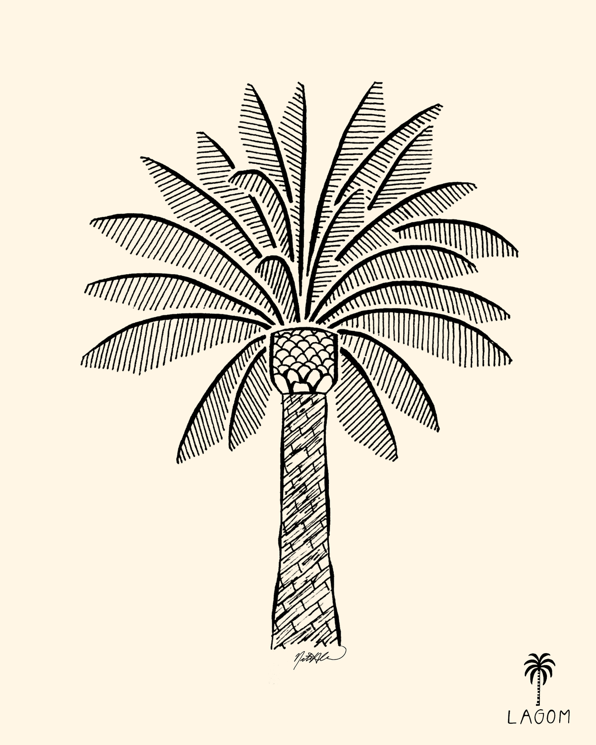 Canary Palm Print