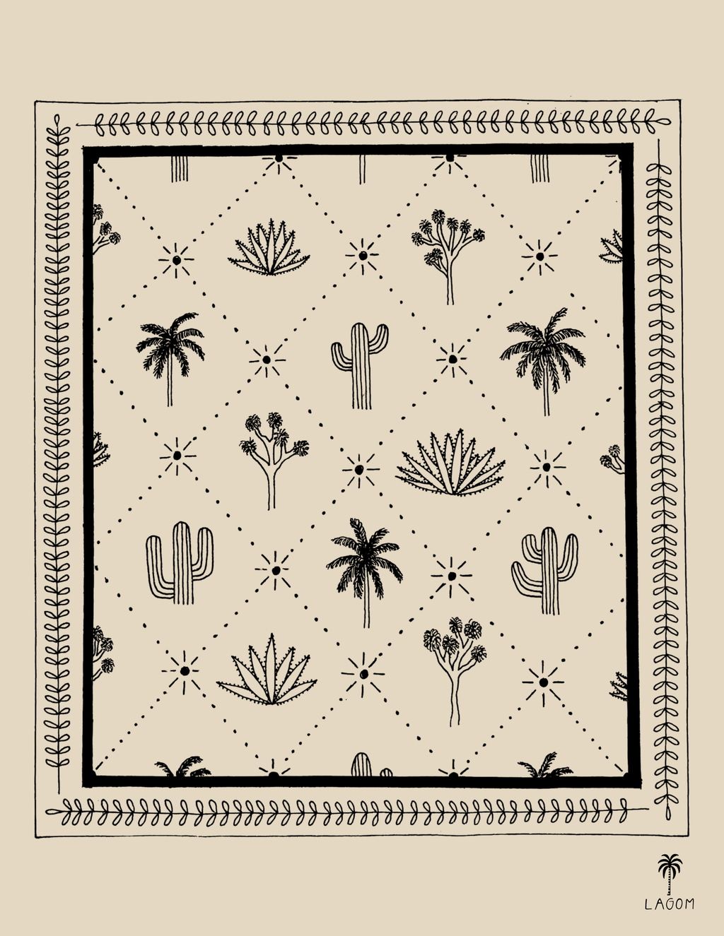 Desert Tiles Print