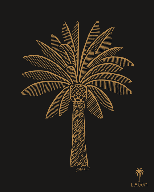 Canary Palm Print