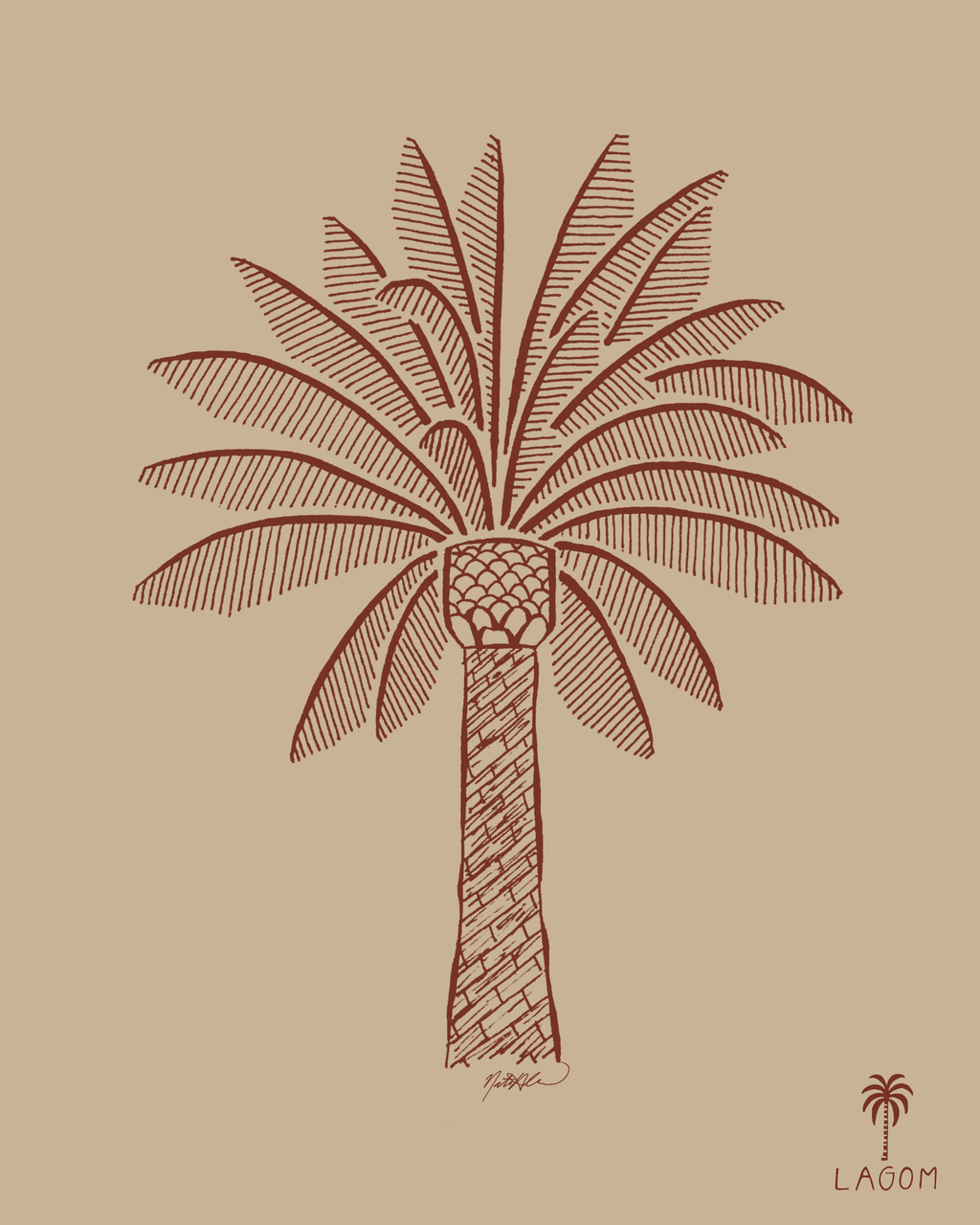 Canary Palm Print