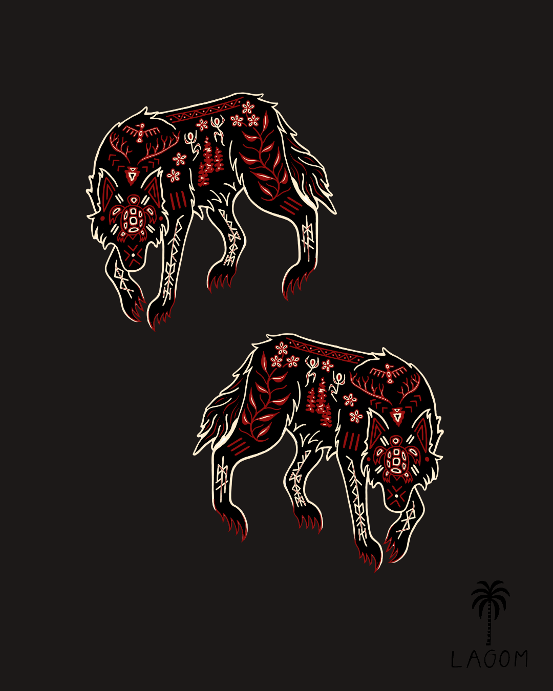 Wolf Print