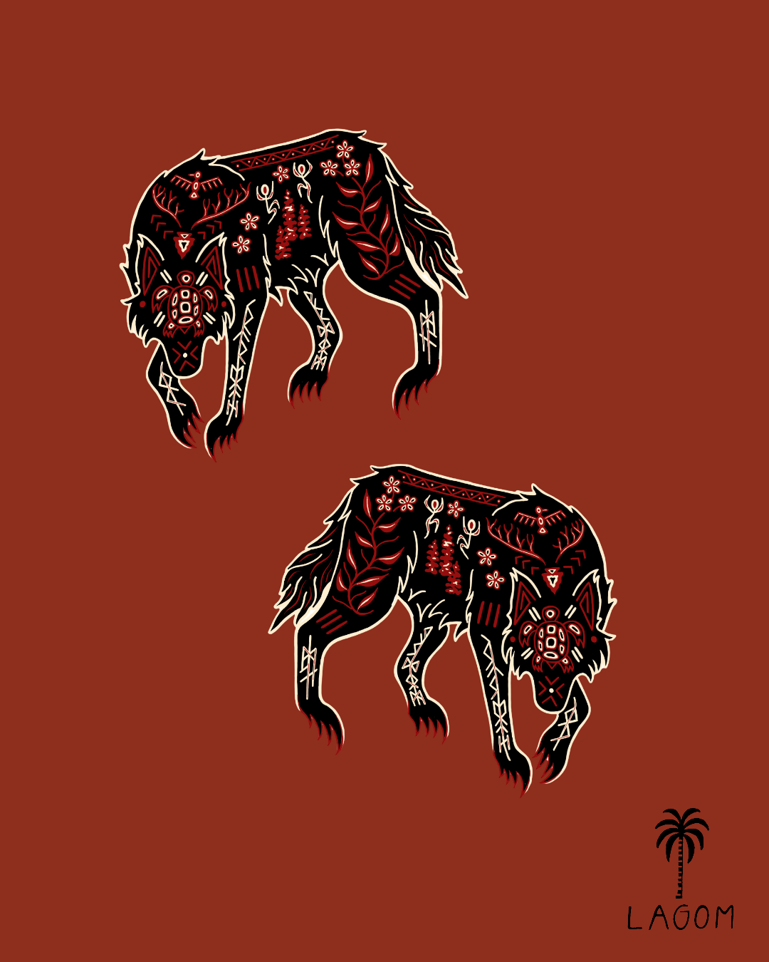 Wolf Print