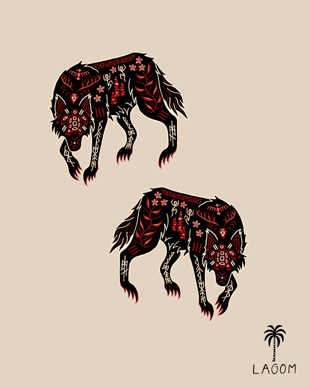 Wolf Print