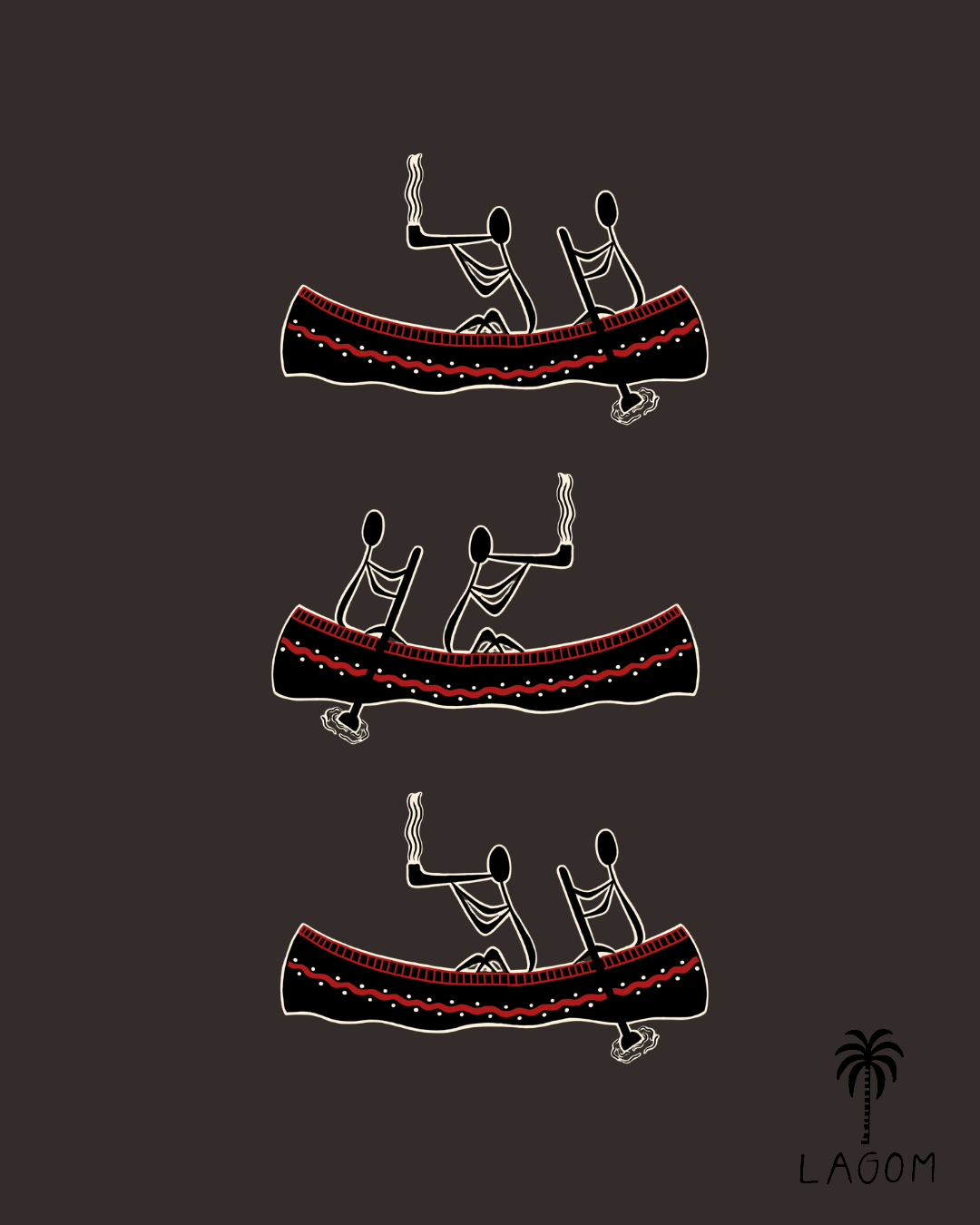Canoes Print