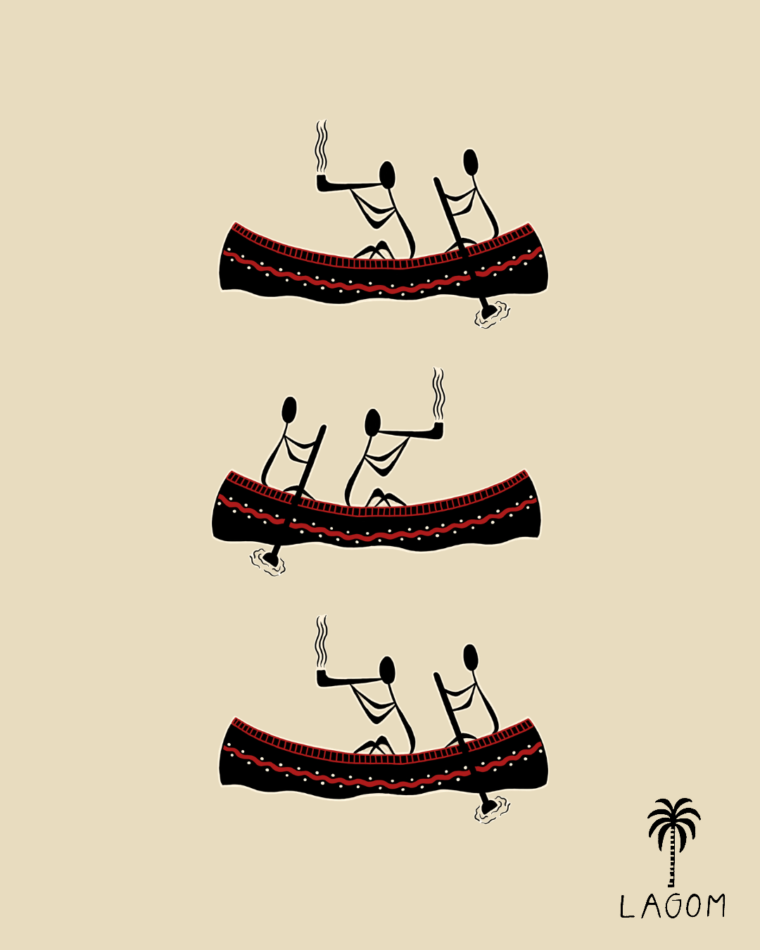 Canoes Print