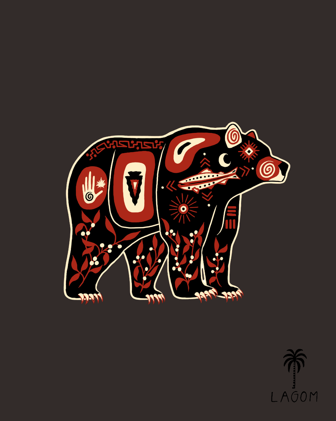 Black Bear Print