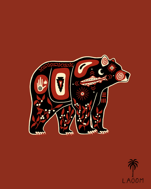 Black Bear Print