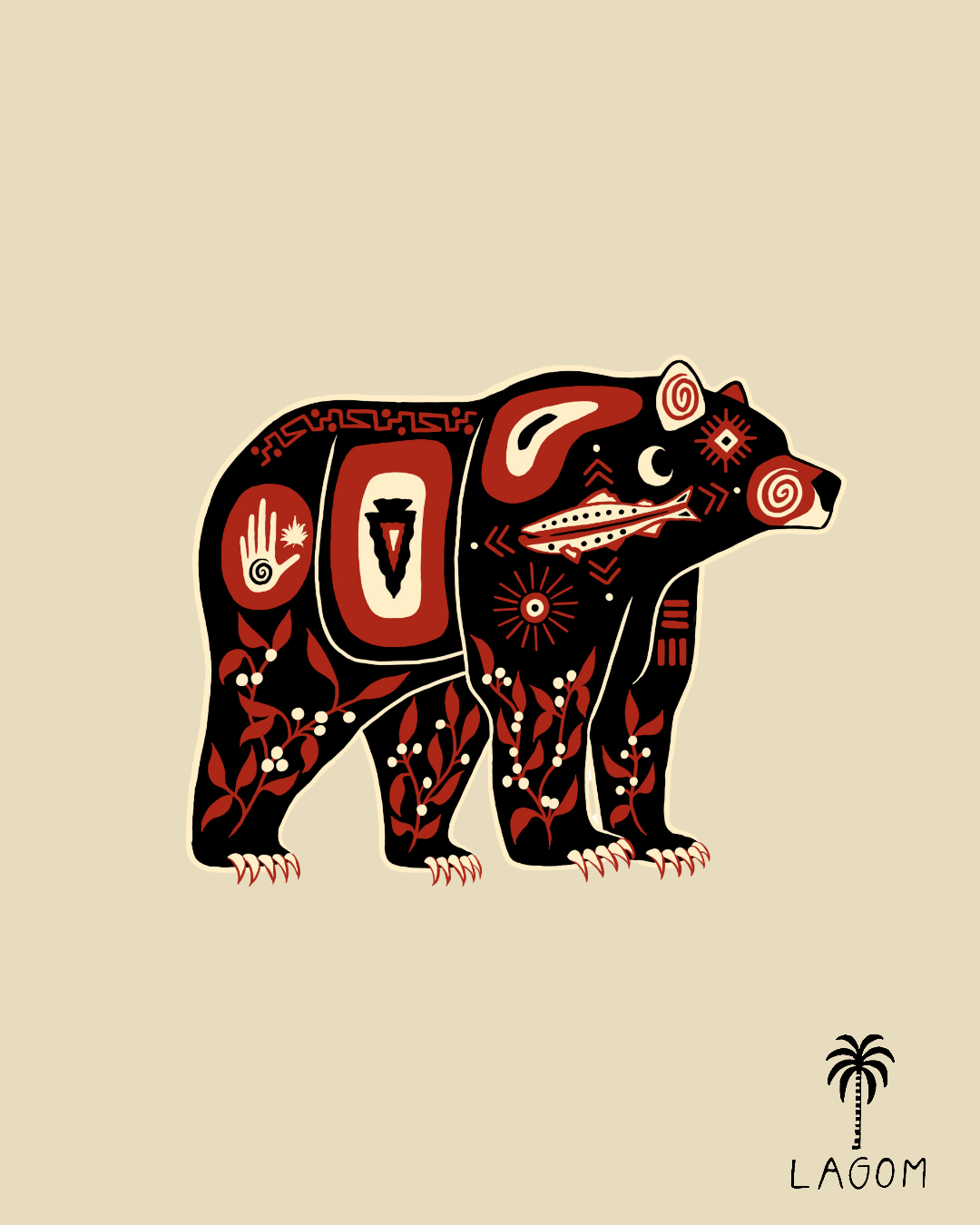 Black Bear Print