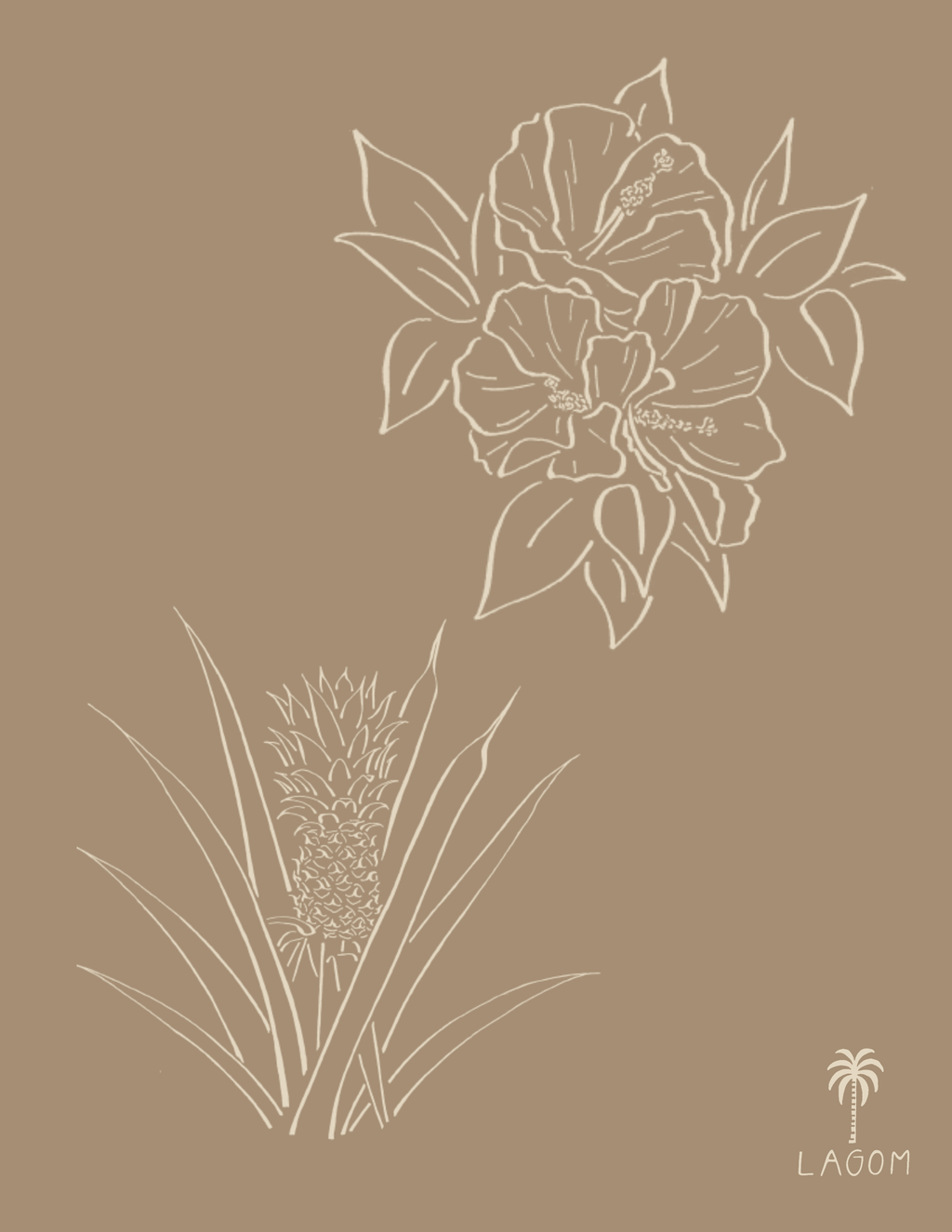 Hibiscus Apple Print