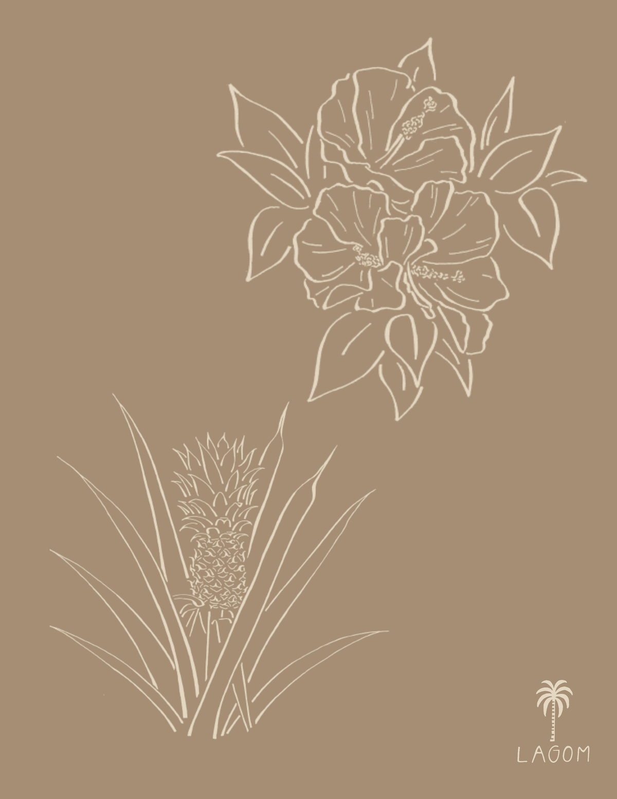 Hibiscus Apple Print