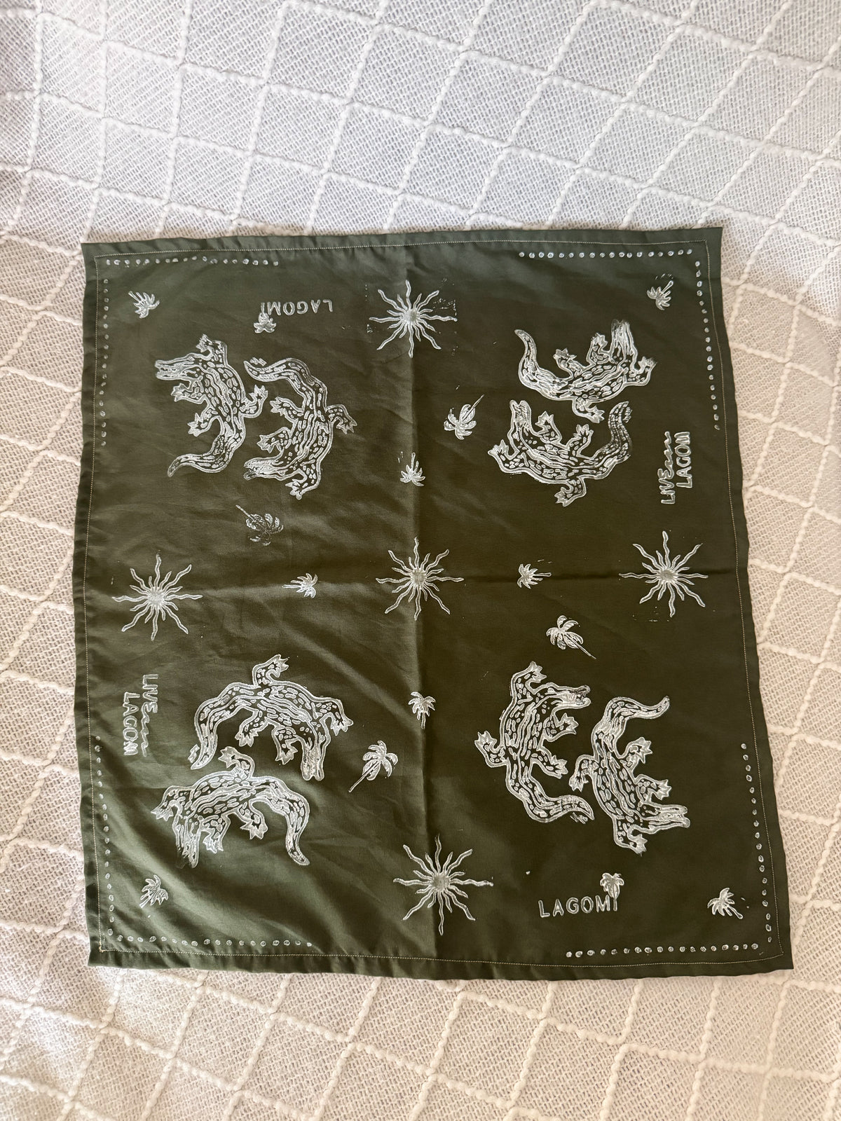 Green Gator Bandana
