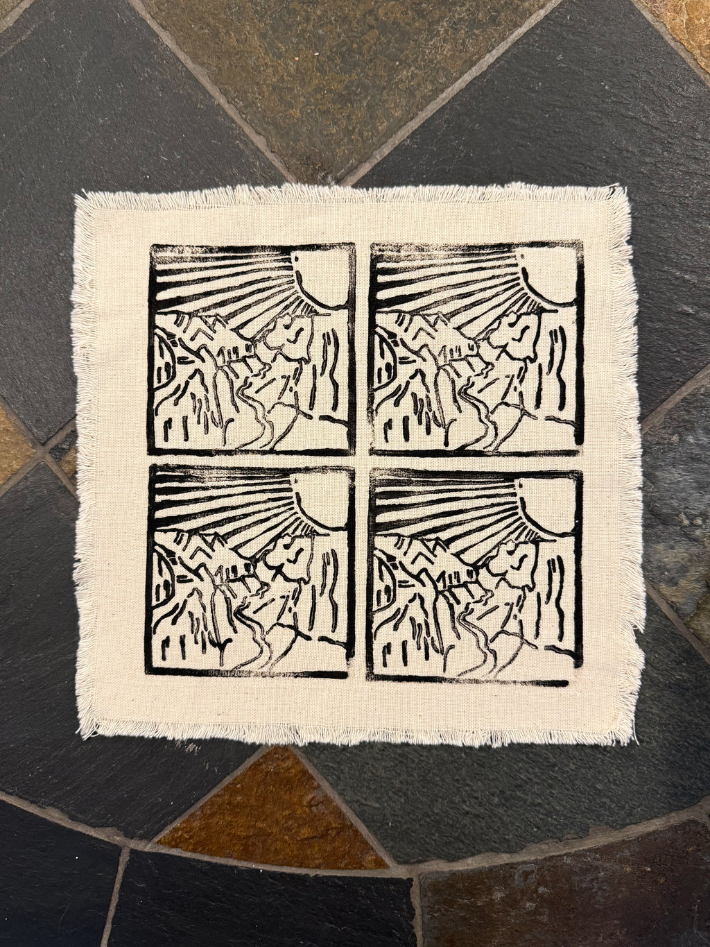 Canyon View Block Print