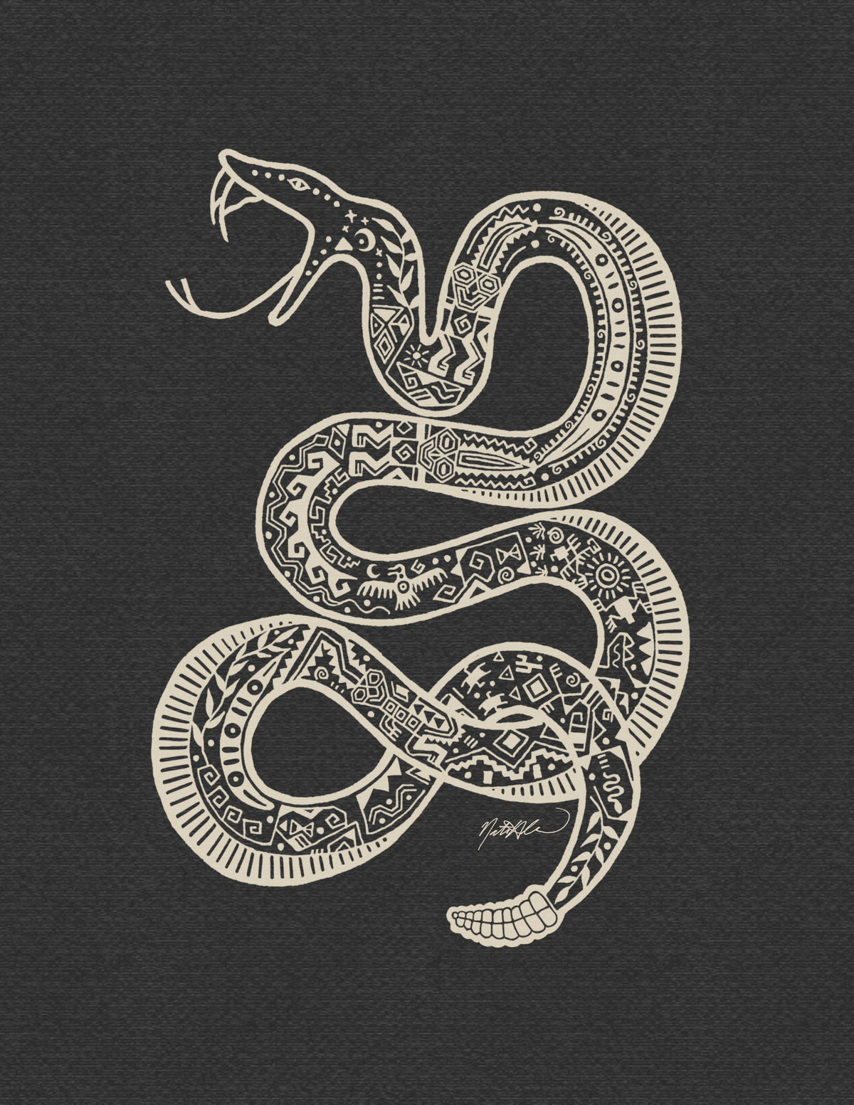 Rattlesnake Print