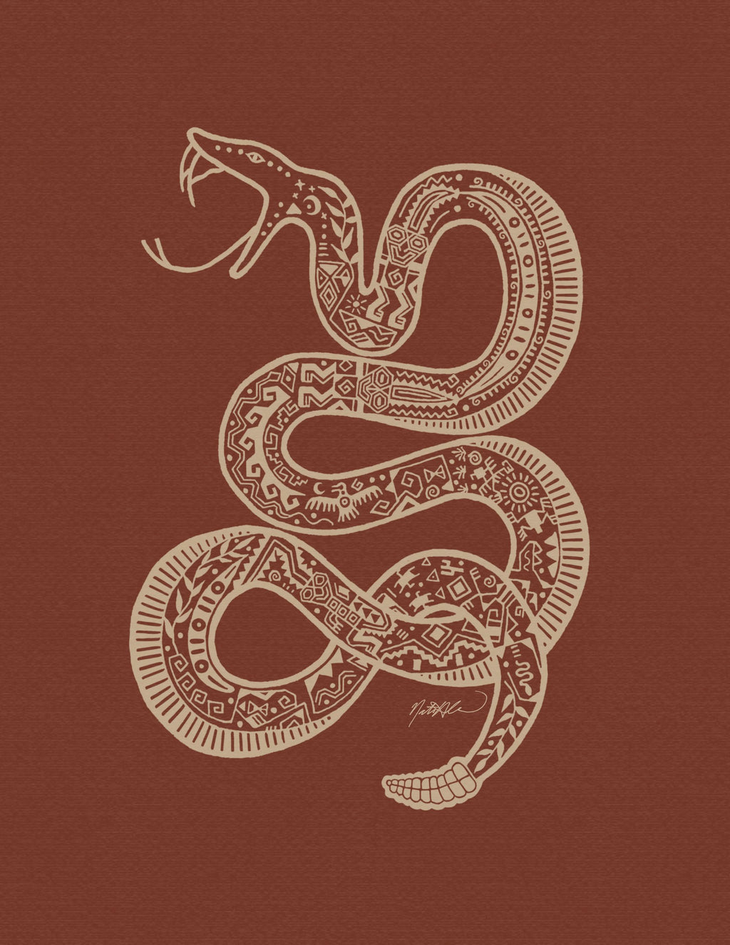 Rattlesnake Print